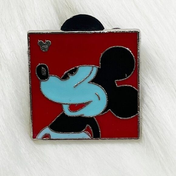 🔮 5/$25 Disney Neon Mickey Red & Blue Pin - Picture 1 of 3